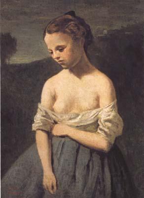Jean Baptiste Camille  Corot La petite Jeannette (mk11) Germany oil painting art